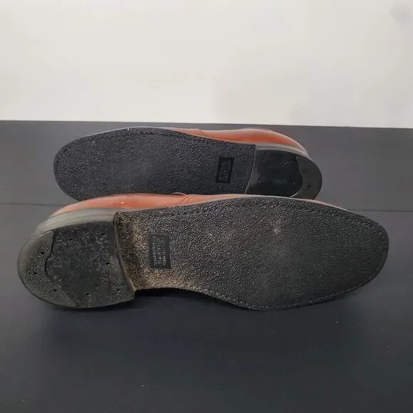 Lehigh Safety Shoes Mens 9.5 EEE Brown Leather Penny Loafers Slip On Work - Picture 5 of 7